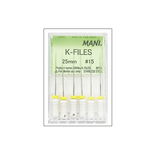 Mani K Files 25mm #6 Dental
